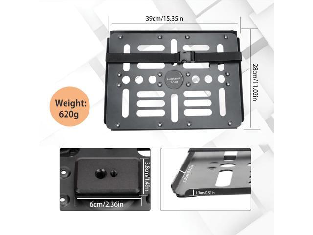 koolehaoda Laptop Notebook Pallet Projector Tray Holder with Arca-Swiss Interface for 1/4' to 3/8' Screw Tripod Stand Ballhead Mount, 22 lbs...