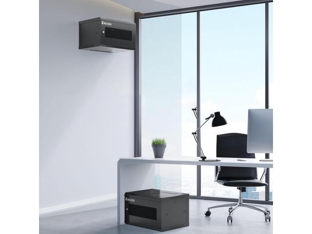 6U Server Cabinet Wall Mount Network Rack Enclosure Cabinet Enclosure for Computer Data Networking Electronic Equipment, Removable Side Panels...