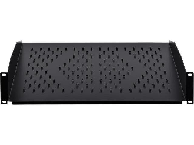 RackPath 2U Cantilever Universal Rack Shelf - 14in Deep Rackmount Shelf for 19 AV/Network Equipment Racks 55lbs Capacity - 2 Pack