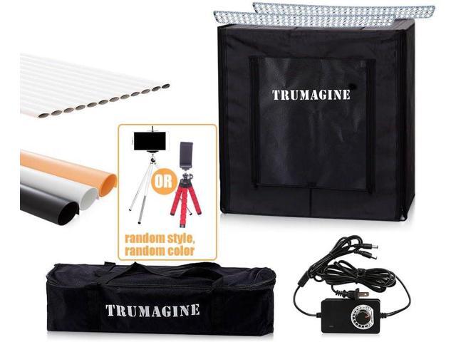 Photo Light Box Photography 24'x24'x24' Tabletop Dimmable LED Cube Shooting Tent Kit for White Studio Box Product Photographic Lighting Tents with...