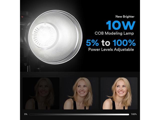 GODOX SK400II-V (New Upgrade) 400Ws Bowens Mount Photo Studio 2.4GHz GN65 Built-in LED Modeling Lamp 5600±200K Strobe Light Photography Lamp for...