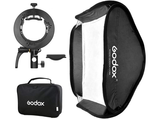 Godox 31x31inch 80x80cm Foldable Softbox Diffuser with S-Type Bracket for V1, AD200Pro, AD400Pro, TT350, V860II Series
