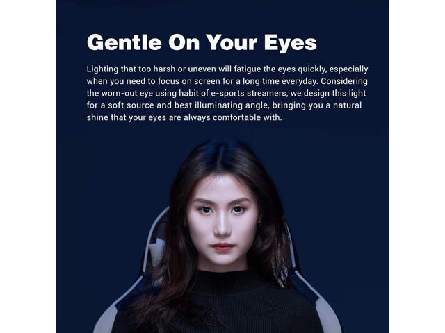 Godox ES45 Key Light,LED Video Light with Extendable Desk Stand,2.4G Wireless Control,0-100% Brightness & 2800-6500K Color Temperature,E-Sports LED...