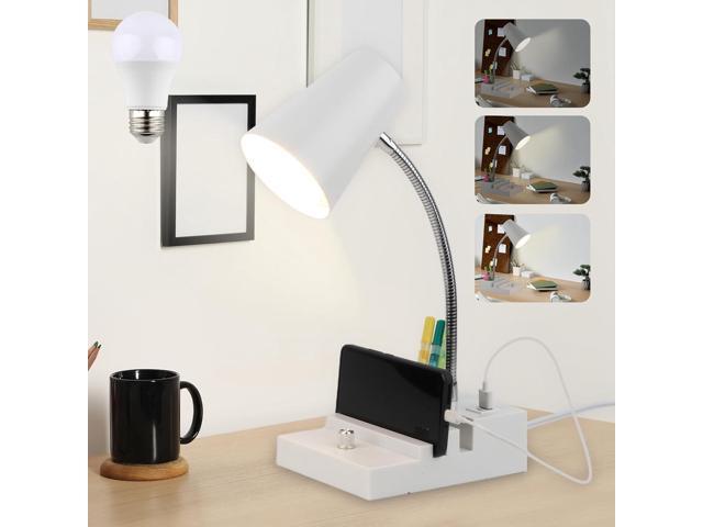 Photos - Chandelier / Lamp NOEL space Study Desk Lamp with USB Charging and Type-C Night Light, Gooseneck LED Ta 