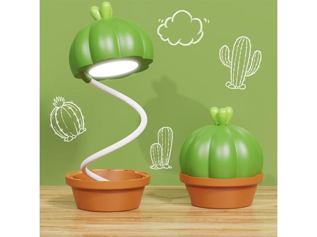 Photos - Chandelier / Lamp NOEL space Cute Desk Lamp for Kids, Cactus Small Desk Lamps with Dimmable Touch, Rech 
