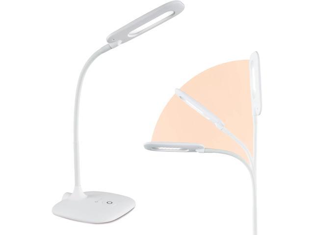 OttLite LED Soft Touch Desk Lamp - 3 Brightness Settings with Energy Efficient Natural Daylight LEDs - Adjustable Flexible Neck & Touch Controls. photo