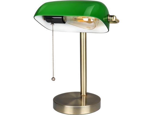 Photos - Chandelier / Lamp NOEL space Newrays Traditional Green Glass Bankers Desk Lamp with Pull Chain Switch P 