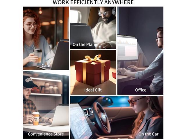 Monitor Light Bar, USB Reading LED Task Lamp with Touch Control, No Screen Glare Dimmable Desk Lamp Computer Monitor Light Bar for Screen Home Office
