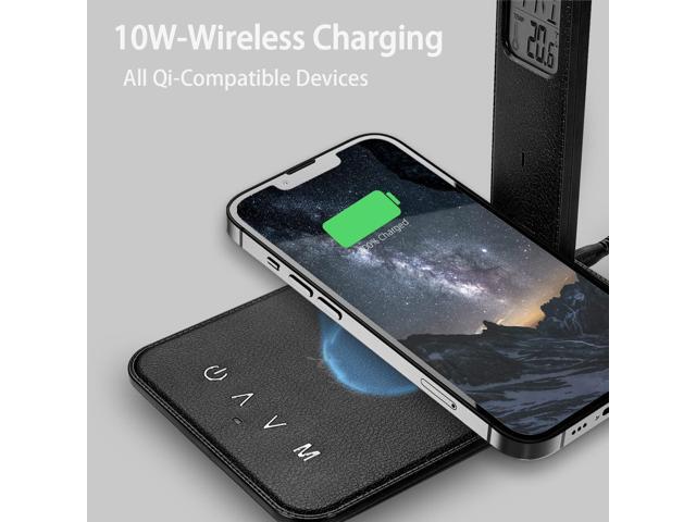 Desk lamp,LED Lamp with Wireless Charger,USB Charger Port,Touch Control,3 Color Modes,5 Brightness Levels,Eye-Protecting Table Lamp,Led Lights for...