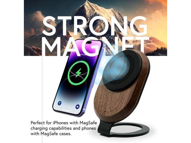 ARK Magnetic Wireless Charging Station with Fast Charger Adapter and USB to USB C Cord for iPhone 15/14/13/12 and Compatible Samsung Devices 15W...