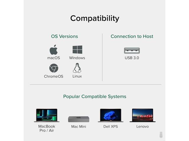 Plugable 4 Port USB Hub 3.0, USB Splitter for Laptop, Compatible with Windows, Surface Pro, PC, Chromebook, Linux, Android, Charging Not Supported