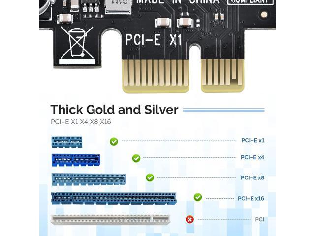 ELUTENG PCIE USB 3.0 Card 7 Ports PCI Expree to USB Expansion Card Super Speed 5Gbps PCI-e USB3 Hub Controller Adapter for Windows 11/10/8/7/XP/Vista
