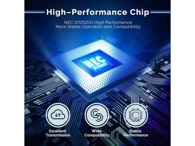 ELUTENG PCIE USB 3.0 Card 7 Ports PCI Expree to USB Expansion Card Super Speed 5Gbps PCI-e USB3 Hub Controller Adapter for Windows 11/10/8/7/XP/Vista