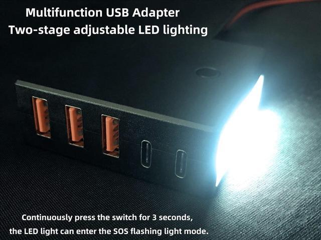 Bejav 24v 12v to USB 5v Step Down Converter 12v USB Charger Multi Port Adapter Compatible with iPhone Samsung USB Device Smart Phone Tablets Charging