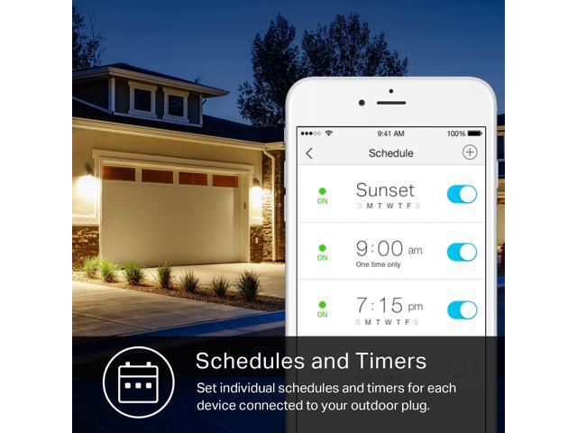 Kasa Outdoor Smart Plug, Smart Home Wi-Fi Outlet with 2 Sockets, IP64 Weather Resistance, Compatible with Alexa, Google Home & IFTTT, No Hub...