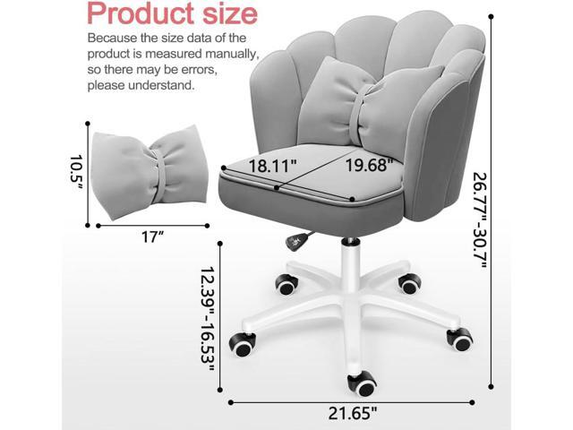 Office Chair Cute Petal Desk Chair, Modern Fabric Home Butterfly Chairs Height Adjustable Chair Makeup Chairs Computer Chairs