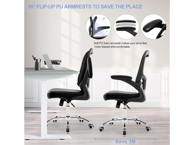 X XISHE Office Chair Ergonomic Desk Chair,Mesh Computer Gaming Chair,Home Office Desk Chairs,Executive Task Chair,Adjustable Height PU Leather...