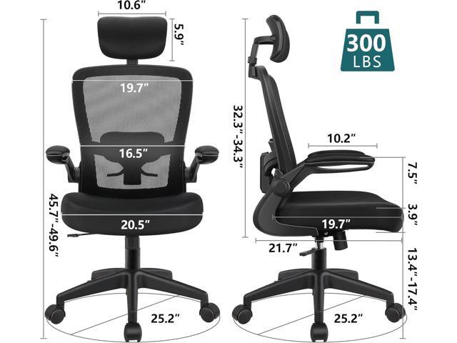 FelixKing Office Chair, Desk Chair with Adjustable Lumbar Support, Ergonomic Computer Chair with High Back and Armrest, Adjustable Height Gaming...