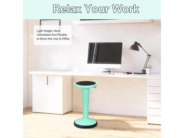 Giantex Wobble Stools for Classroom Seating, Wiggle Stool with Adjustable Height, 23 Inch Active Learning Stool, Sitting Balance Chair for School,...
