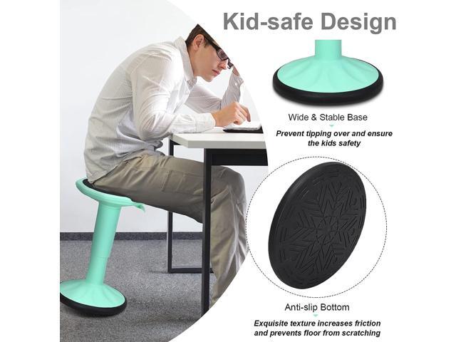Giantex Wobble Stools for Classroom Seating, Wiggle Stool with Adjustable Height, 23 Inch Active Learning Stool, Sitting Balance Chair for School,...