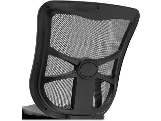 Alera EL4215 Elusion Series Mesh Mid-Back Multifunction Chair, Black Leather