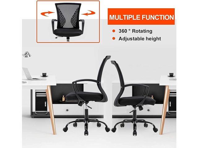TYNB Home Office Chair Ergonomic Desk Chair Mesh Computer Chair Black Conference Room Chairs with Lumbar SupportCute Desk Chair for Home Meeting...
