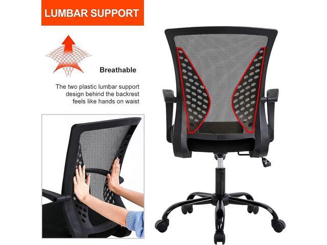 TYNB Home Office Chair Ergonomic Desk Chair Mesh Computer Chair Black Conference Room Chairs with Lumbar SupportCute Desk Chair for Home Meeting...