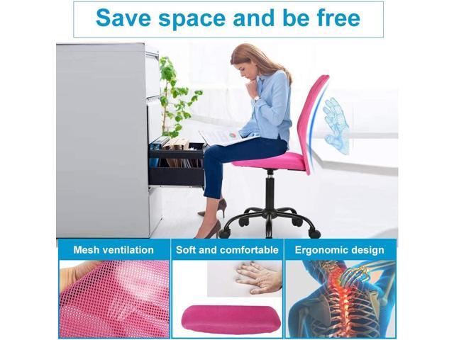 Home Office Chair Computer Chair Student Chair Desk Chair Mid Back Mesh Chair Height Adjustable Small Office Chair, Modern Task Chair No Armrest...