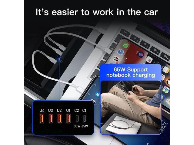 MekedeTech USB Data Recovery Module Hub for Tesla Model 3/Y 2021 2022 2023 Central Control,4 USB Ports & 2 PD Fast Charging Ports 35W 65W...