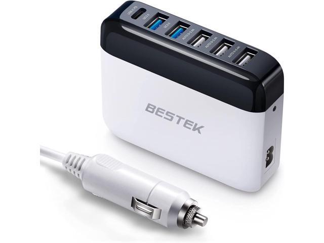 Car USB Charger Fast Charge 86W 9A Quick Charge 3.0 & USB-C PD Car Charger Adapter with Smart Identification for Cell Phones, Tablets and Other USB...