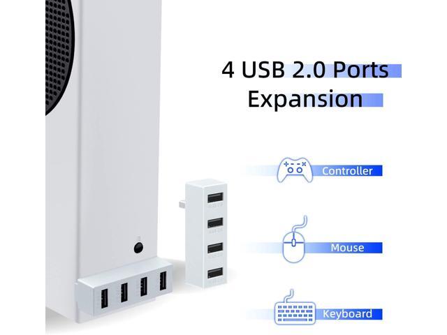 Mcbazel 4 Ports USB Hub 2.0 for Xbox Series S, Portable High Speed USB Hub Splitter Expansion Adapter Accessories Compatible with Xbox Series S...