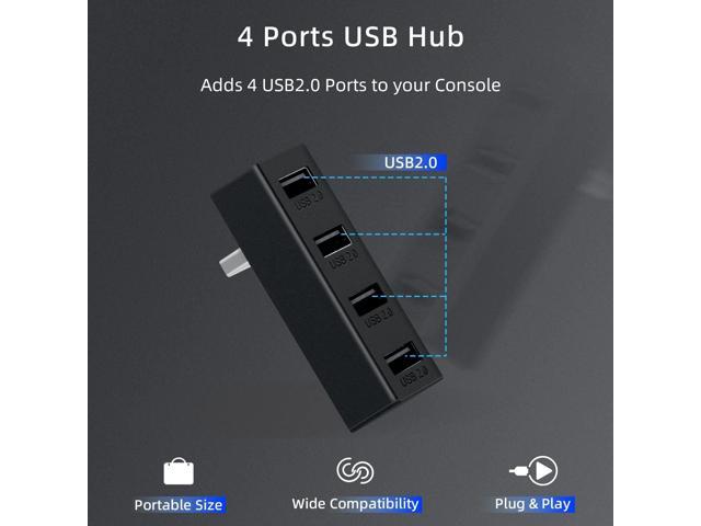 Mcbazel 4 Ports USB Hub 2.0 for Xbox Series X/S, Portable High Speed USB Hub Splitter Expansion Adapter Accessories Compatible with Xbox Series X/S...