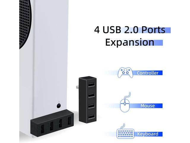 Mcbazel 4 Ports USB Hub 2.0 for Xbox Series X/S, Portable High Speed USB Hub Splitter Expansion Adapter Accessories Compatible with Xbox Series X/S...