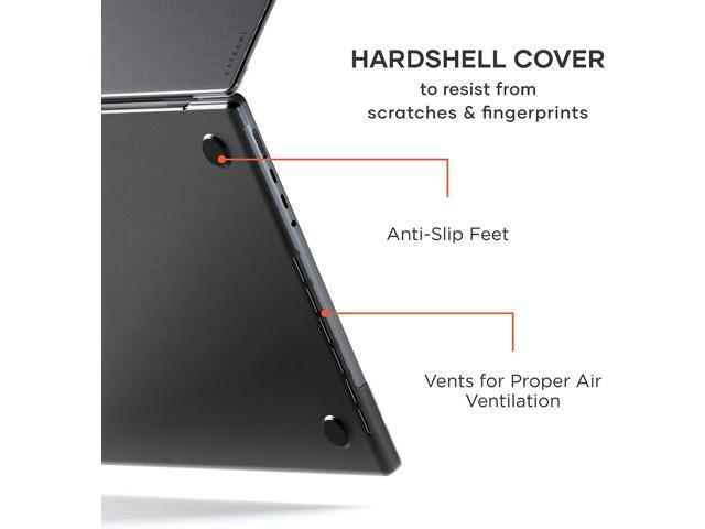 Satechi Eco Hardshell Case Compatible with MacBook Pro 16-inch Case 2021 A2485 - Lightweight and Slim MacBook hub and Adapter-Friendly Design (Dark)