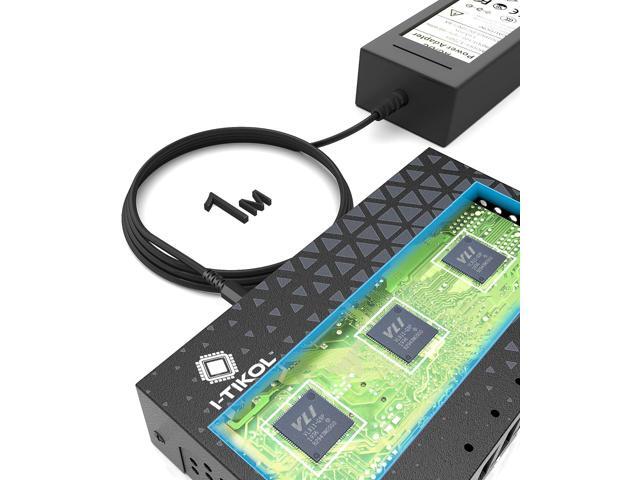 10 Ports USB Hub 3.0 Powered Aluminium - USB Hub Charger - Multiple Port - USB Splitter Hub with Power Adapter 12V/5A/60W - for Laptop, PC,Flash...