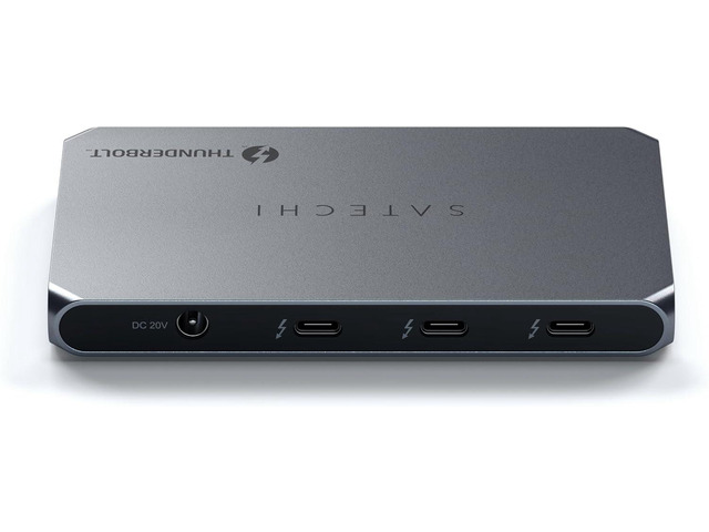 Satechi Thunderbolt 4 Slim Hub 5-in-1, USB C 60W Charging, Single 8k or Dual 4K Display, 4 Thunderbolt 4 Ports, USB 3.2 Gen2 - Compatible with...