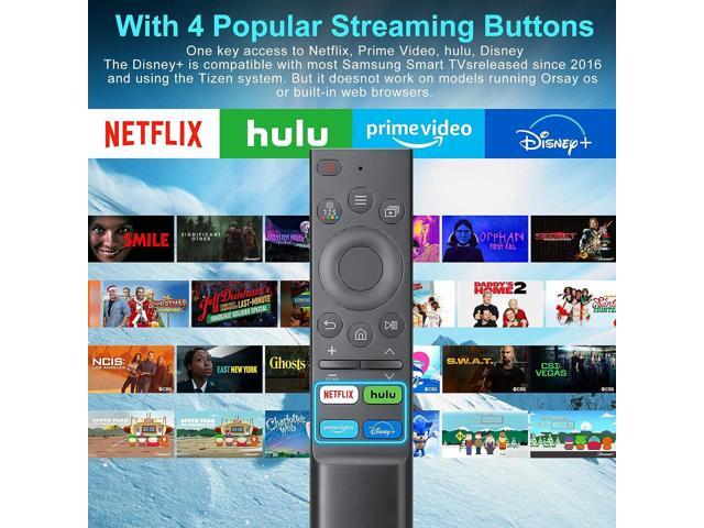 Universal Replacement Remote for Samsung-TV-Remote, Compatible All Samsung Frame Serif Crystal UHD Neo QLED OLED 4K 8K Smart TVs Monitors G65B G7...