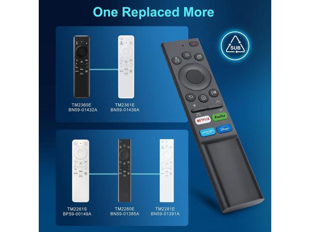 Universal Replacement Remote for Samsung-TV-Remote, Compatible All Samsung Frame Serif Crystal UHD Neo QLED OLED 4K 8K Smart TVs Monitors G65B G7...