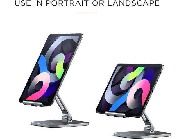 Satechi Aluminum Desktop Stand - Adjustable Tablet Mount with Protective Grips - Compatible with All iPad and Tablet Models, iPad Pro M2/ M1, iPad...