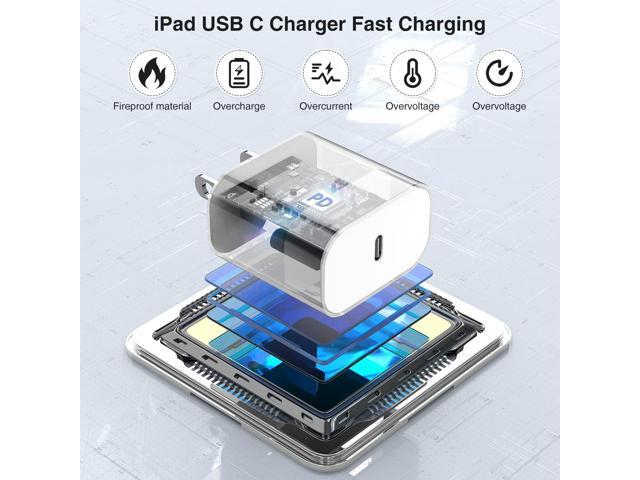 iPad Pro Charger Fast Charging,[Apple Certified]2Pack 10ft iPad Charger Cord Cable with USB C Block Plug for iPad Pro 2022/2021/2020/2018...