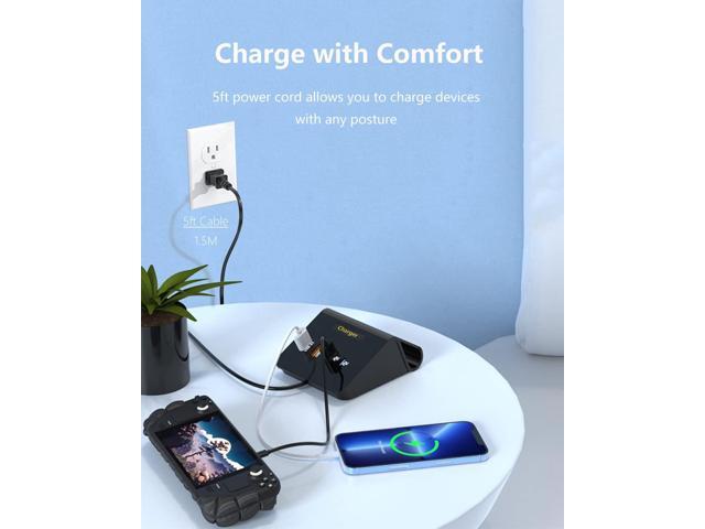 USB C Charging Station 45W USB C Charger Block with 2 USB C 20W PD Fast Charging Station for Multiple Devices for iPhone 14/13/12/11, Samsung...