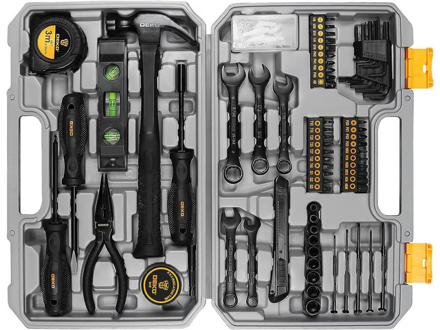 DEKOPRO Tool Kit Set Box Home Repair Tools Basic Hand Toolbox Sets 148Piece