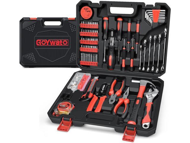 GoYwato Home Tool Kit 214PCs - Complete Repair Basic Hand Tool Set for Men Women - Household Tool Kit for Home Improvement with Hammer & Pliers Set...