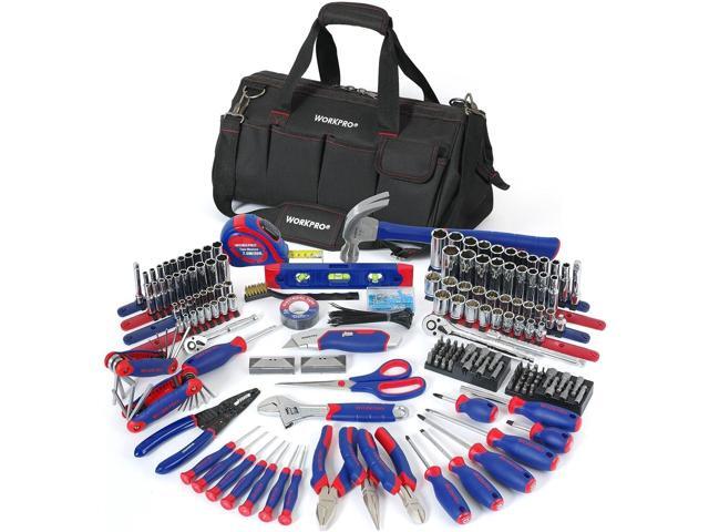WORKPRO Home Tool Kit, 322PCS Home Repair Hand Tool Kit Basic Household Tool Set with Carrying Bag