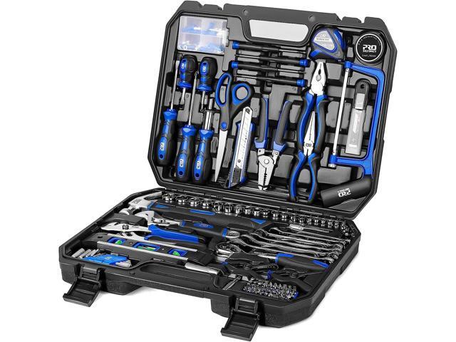 Prostormer 210-Piece Household Hand Tool Set, Complete General Home Repair and Automotive Tool Kit with Portable Storage Case, All Purpose Tool Box...