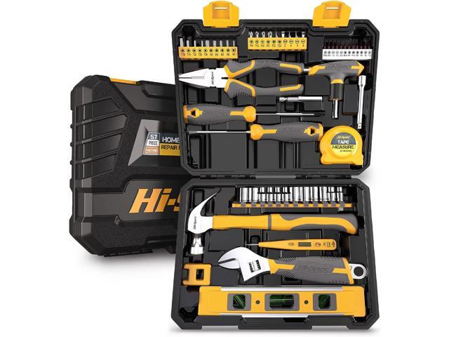 Hi-Spec 57piece Home & Garage Mechanics Tool Kit Set. Complete Essential Hand Tools for DIY Repairs