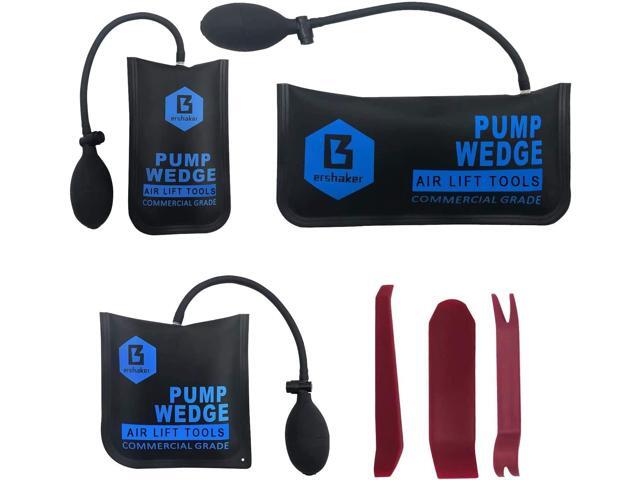 Bershaker Air Wedge Bag Kit,Air Wedge Bag Pump, 3 Pack Commercial Inflatable Air Wedge Pump Bag Tool, Professional Leveling Kit & Alignment Tool,...