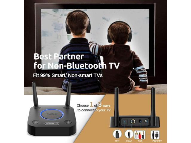 1Mii B06TX Bluetooth 5.2 Transmitter for TV to Wireless Headphone/Speaker, Bluetooth Adapter for TV w/Volume Control, AUX/RCA/Optical/Coaxial Audio...
