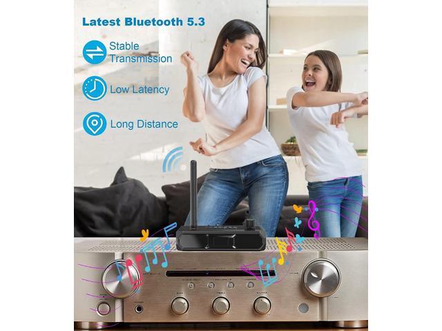 KAIY Bluetooth 5.3 Receiver for Home Stereo, aptX Low Latency & HD Bluetooth Music Audio Adapter for Speakers/Wired Speakers/Home Music Streaming...