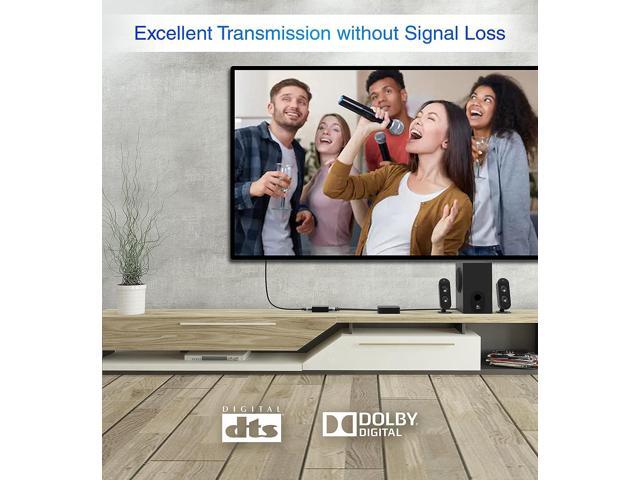 BlueRigger Digital Optical Audio Splitter 1x3 (Active Toslink Splitter 1 in 3 Out, SPDIF, Fiber Optic Audio Adapter) - for Home Theatre, Xbox, PS5/...